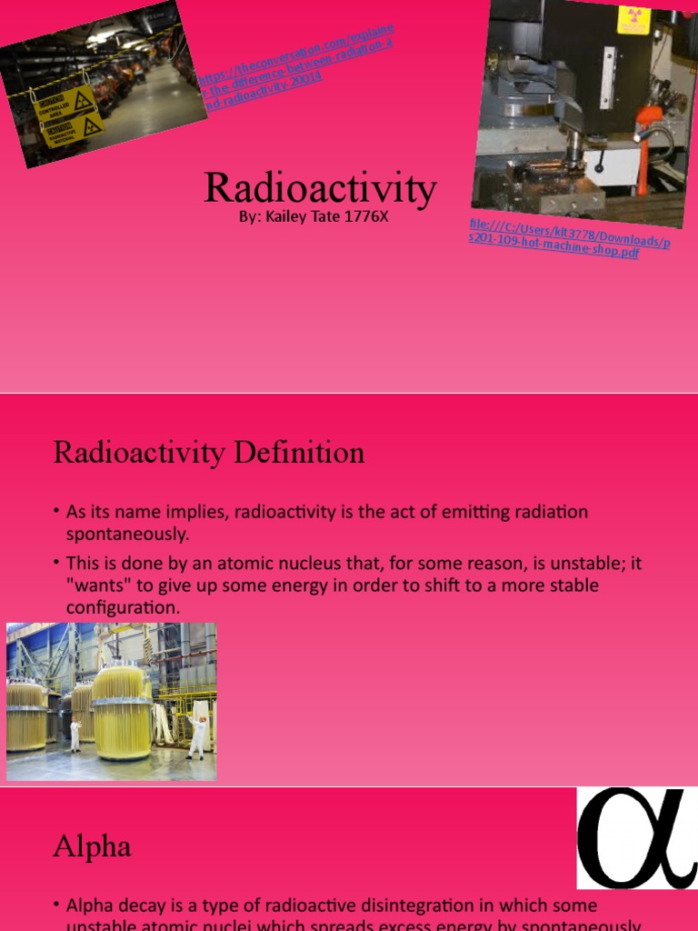 Radioactivity PDF Radioactive Decay Atomic Nucleus