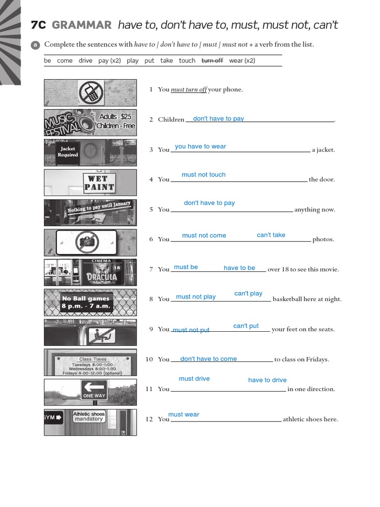 Grammar 7C | PDF