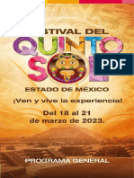 ¿Cuándo y Dónde Podrás Vivir El Festival Del Quinto Sol en Toluca 2023? Te Decimos Todo