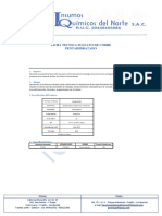 Sulfato de Cobre - FT - MSDS