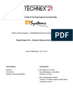 Distance Measurement System Project Report - Amit Bar