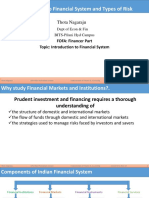 Introduction to Financial System Types of Risk