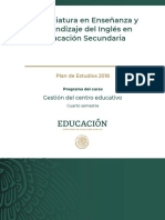 Licenciatura en Enseñanza y Aprendizaje Del Inglés en Educación Secundaria