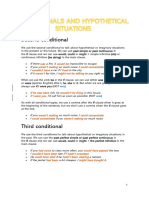 Conditionals Hypothetical Situations Explanation