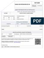 Constancia de Retención de Iva: El Suscrito Agente Retenedor Efectuó Retención A