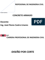 Diseño por corte en vigas y columnas de concreto armado