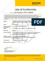 Certificado de conformidade IEC - EGT 15000 ~ 22000 MAX 220V