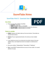Snowflake Data Warehouse Essentials