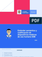 Estandar Semantico Codificacion Dispositivos Medicos Humano Idm