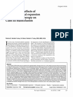 Cephalometric Effects of Combined Palatal Expansion and Facemask Therapy On Class III Malocclusion