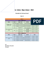 Std. 12 Schedule Oral and Aural