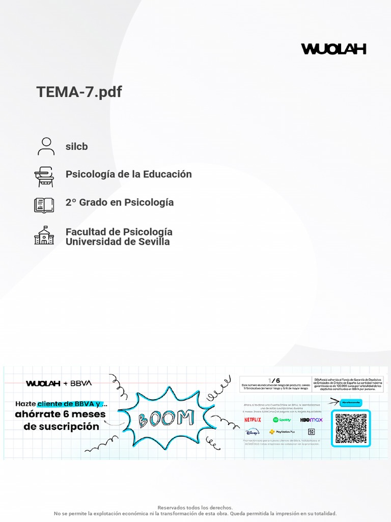 Free TEMA 7 | PDF | Maestros | Enseñando