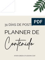 Planner de Contenido Mensual