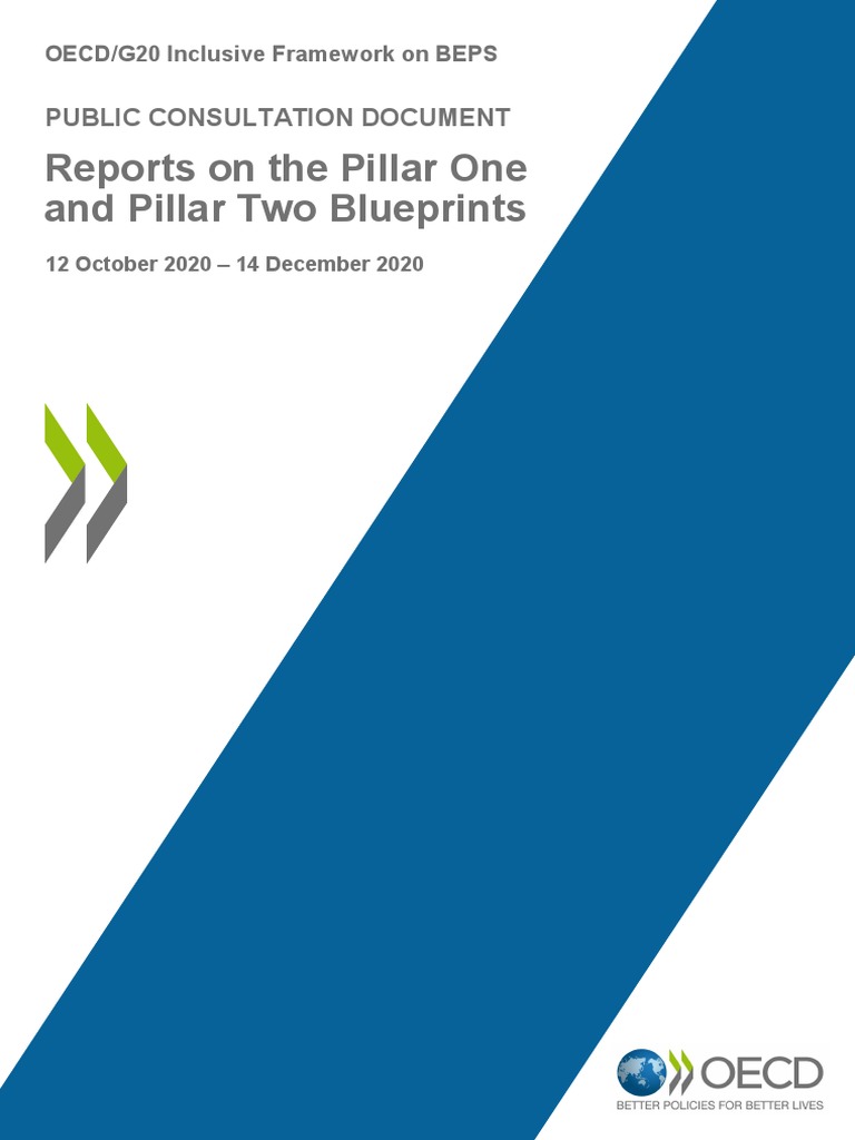 Blueprints Pillar One and Pillar Two PDF Taxes Depreciation