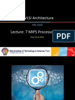 VLSI Architecture and MIPS Processor Design