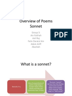 Overview of Poems: Sonnets