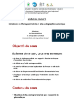 Annex 132 UCAD Senegal Implemented Course Photogrammétrie