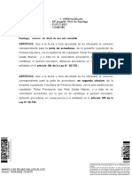 Certificacion de No Realizacion de Junta Constitutiva de Acreedores