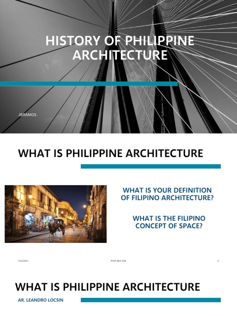 Lecture1 History Of Philippine Architecture Pdf Social Science Art