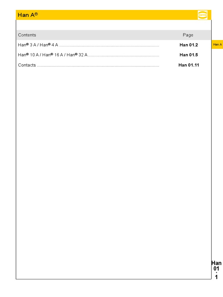 Catalogue Connecteur Harting 3A PDF Electrical Connector