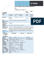 PLAN DE CLASE - Proceso - Ortografico