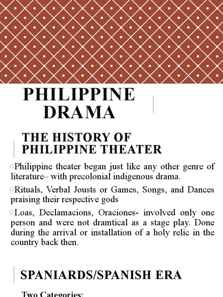 Examples Of Philippine Drama
