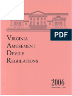 2006 Virginia Amusement Device Regulations