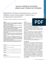 MRSA nasal screening for healthcare workers