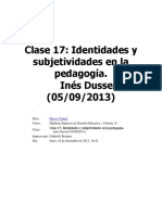 Strong Clase 17 Identidades y Subjetividades en La Pedagogia. Strong BR Ines Dussel 05 09 2013 1