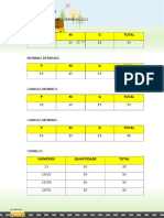 LISTA DE Crianças Culto Dominical