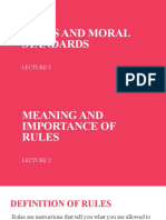 Lecture 2 - RULES AND MORAL STANDARDS-2