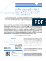 Antibiotic Prescribing Patterns and Knowledge