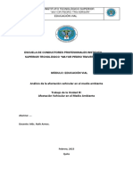 Tarea Análisis Afectación Vehicular Medio Amb.