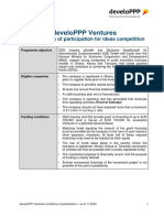 develoPPP Ventures - Conditions of Participation