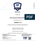 Certificado Renas Sonia Cárdenas