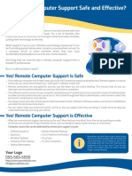 Remote Computer Support Business Flyer