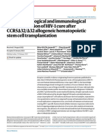 In-depth virological and immunological characterization of HIV-1 cure after CCR5Δ32/Δ32 allogeneic hematopoietic stem cell transplantation