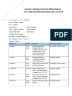 Agenda Kerja Project Masalah Pendinginan Pada Corrosion Resistor