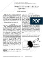 Analysis of A PWM Boost Inverter For Sol