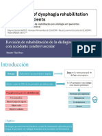 Revisión de Rehabilitación de La Disfagia en Pacientes Con Accidente Cerebrovascular