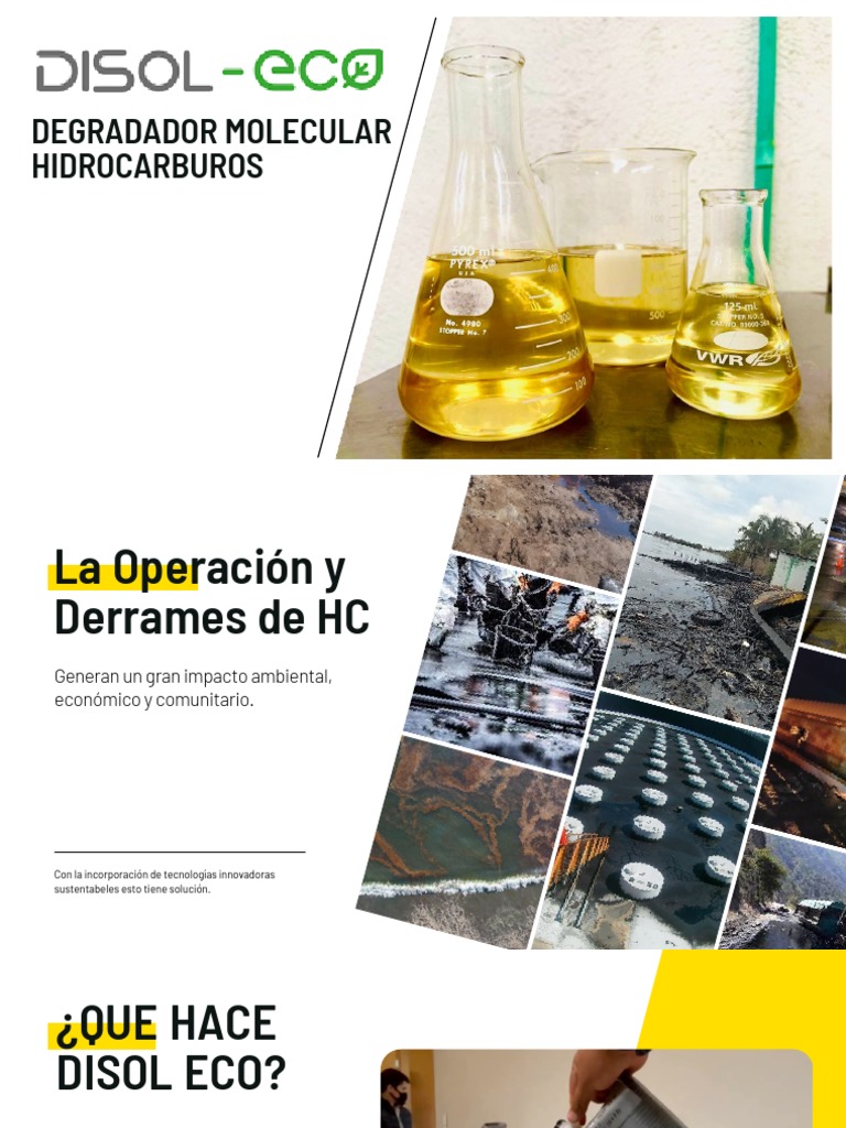 Eficiencia de DISOL ECO en Hidrocarburos | PDF | Contaminación ...