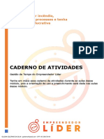 Caderno de Atividades Gestão de Tempo