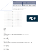 Avaliação de Matemática 02 - Funções