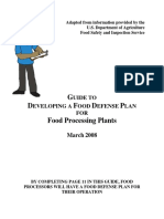 Guide To Developing A Food Defense Plan