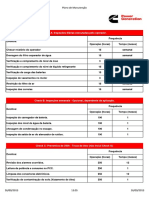 Plano de Manutenção CUMMINS