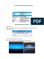 Informe de Mantenimiento de SW