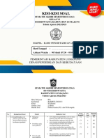 Kisi-Kisi Soal: Sumatif Akhir Semester Ii (Sas) Kelas Vi SD Negeri/Swasta Kabupaten Lumajang Tahun Ajaran 2022/2023