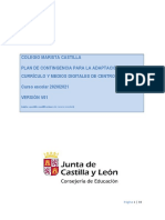 Plan de Contingencia para La Adaptación Del Currículo y Medios Digitales de Centrocolegio Marista Castilla