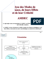 AMDEC - Analyse Des Modes de Défaillance de Leurs Effets Et de Leur Criticité