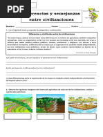 Guía Diferencias Entre Civilizaciones 4° Basico